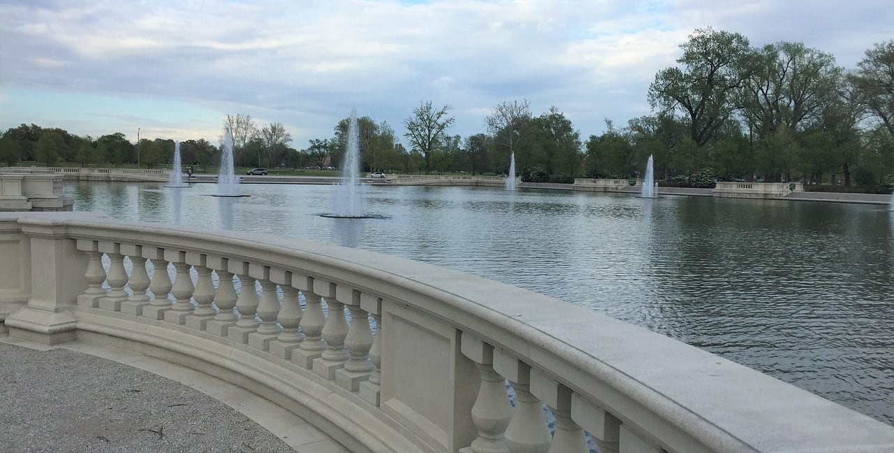The Grand Basin at Post Dispatch Lake at Forest Park
